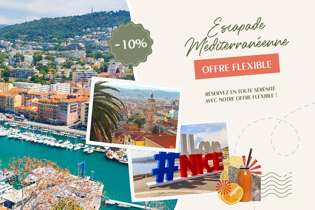Escapade Méditerranéenne -10% - Offre flexible - Hôtel Vendôme Nice