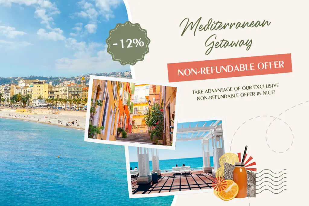 Mediterranean Getaway -12% - Non-refundable offer - Hôtel Vendôme Nice