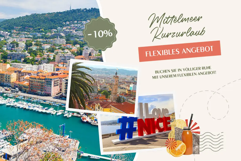 Mittelmeerurlaub -10 % - Flexibles Angebot - Hôtel Vendôme Nice