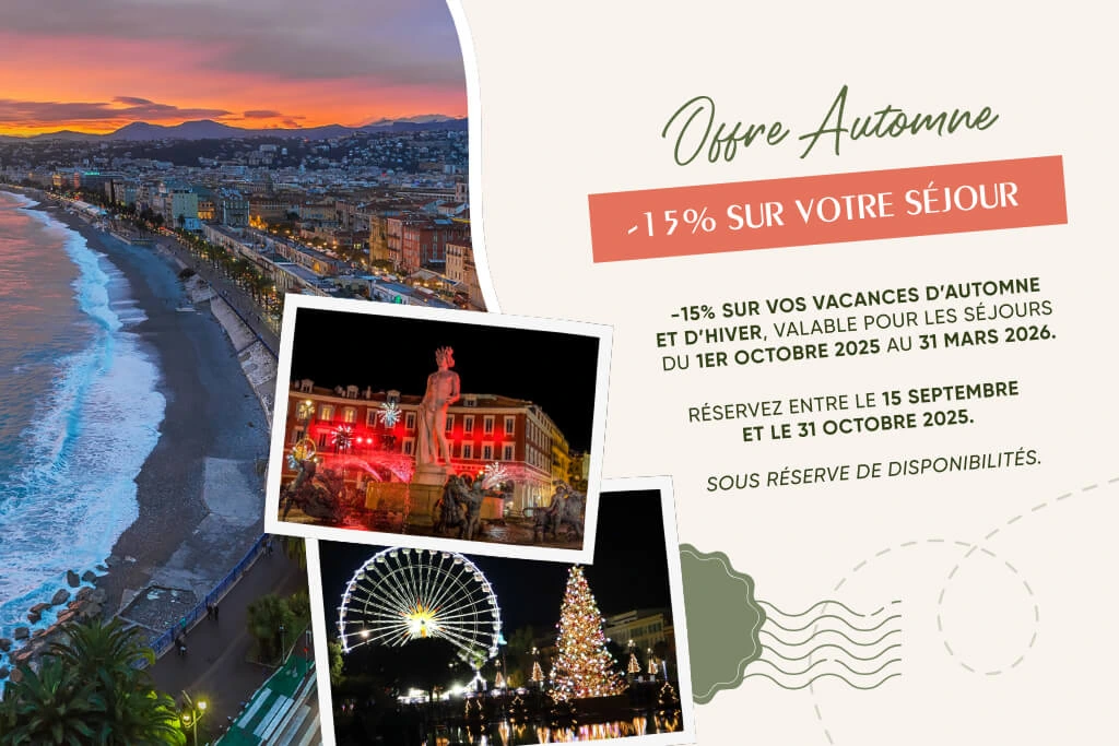 Offre Automne -15% - Hôtel Vendôme Nice